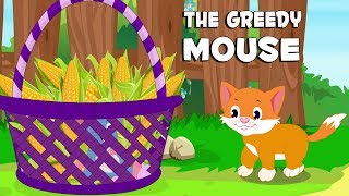English Stories For Kids | The Greedy Mouse | English Story Time For Babies | By Aanon Animation