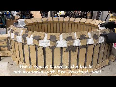 Man builds largest pizza oven with 2m diameter! A person can easily fit in it