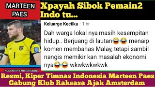 Malaysian fans react with heated comments after learning that the Indonesian goalkeeper has offic...