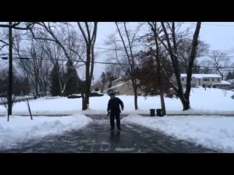 "That guy": Shoveling snow