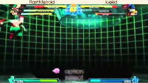 2-28-11 FlashMetroid (Viewtiful Joe/Tron/Morrigan) vs Icekid (Taskmaster/Arthur/Sentinel) - MvC3