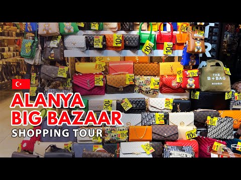 BIG BAZAAR in Alanya 🇹🇷 Shopping tour 2023 [4K] #shopping #bazaar #turkey #shoppingtour #alanya