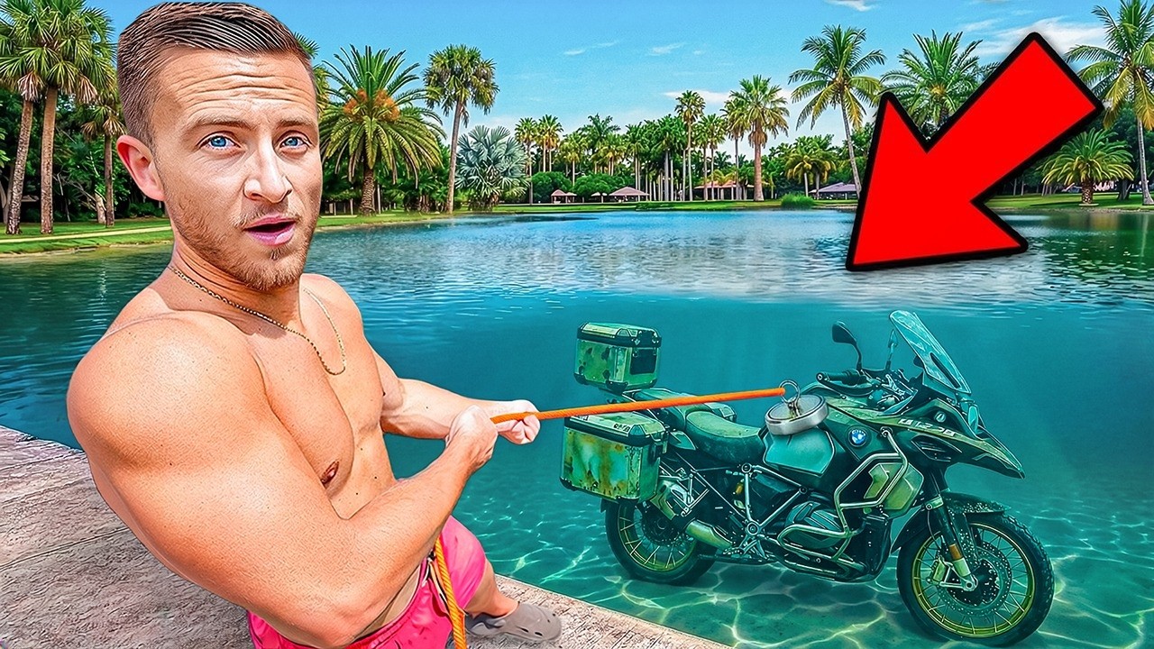 We Found A STOLEN Motorcycle While Magnet Fishing!
