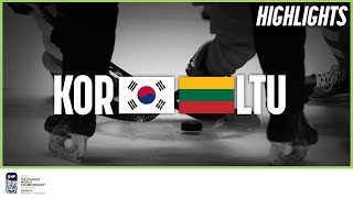 Highlights | Korea vs. Lithuania | 2022 IIHF Ice Hockey World Championship | Division I Group A