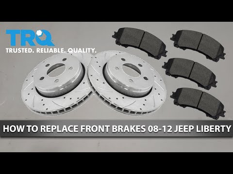 كيفية استبدال الفرامل الأمامية لسيارة جيب ليبرتي 2008 2012