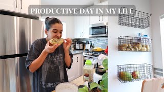 productive day in my life | healthy meals, working out, &amp; new apartment updates!!