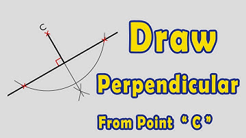 Draw a Perpendicular to a Given Line from a Point Outside it