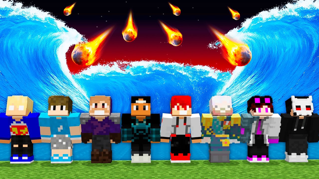 DESASTRES NATURAIS VS 12 YOUTUBERS