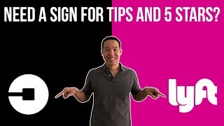 Should You Have A Sign Asking For Tips on Uber and Lyft?