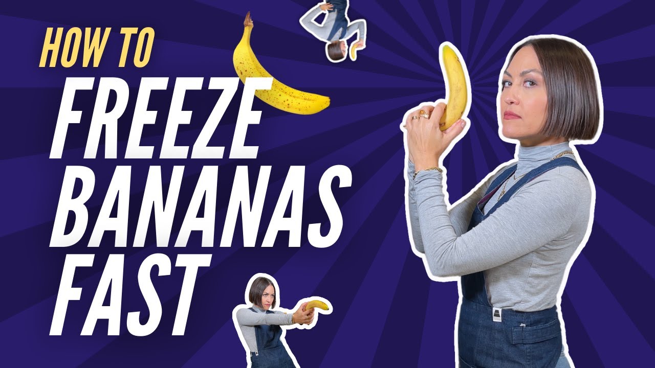 How To Freeze Bananas Fast! (Healthy Smoothie Tip)