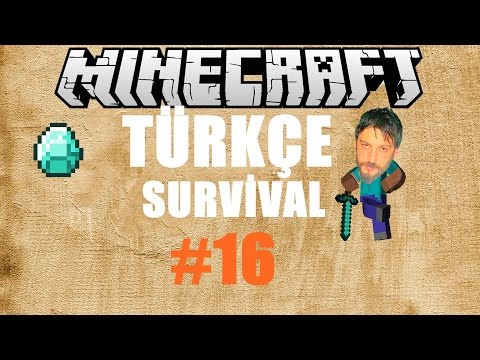 Minecraft Türkçe Survival | Diamond Bulduk | Bölüm 16