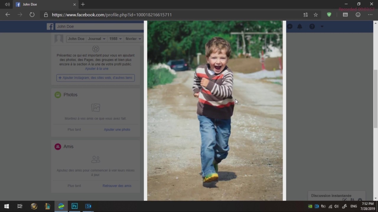 How to create 3D facebook image in photoshop | Photoshop tutorial