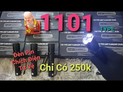 Video XẢ GIÁ SỐC ĐÈN PIN CHÍCH ĐIỆN Z1101 | đèn pin tự vệ... - youtube