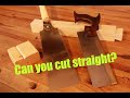 How to cut straight with hand saws! For beginner woodworkers!
