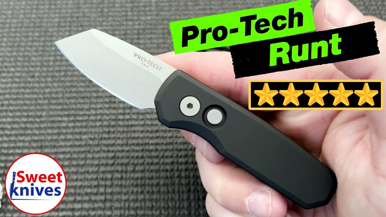 Revolutionary ProTech Runt 5 Compact Powerhouse Knife YouTube
