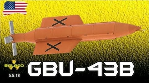 ☢️GBU-43 B: bomba guiada convencional «Madre de todas las bombas» EE.UU - "Mother of all bombs"☢️