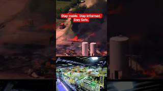 Massive Recycling Factory Fire in Henry County! 🚨 Shelter-In-Place Ordered #ytshorts
