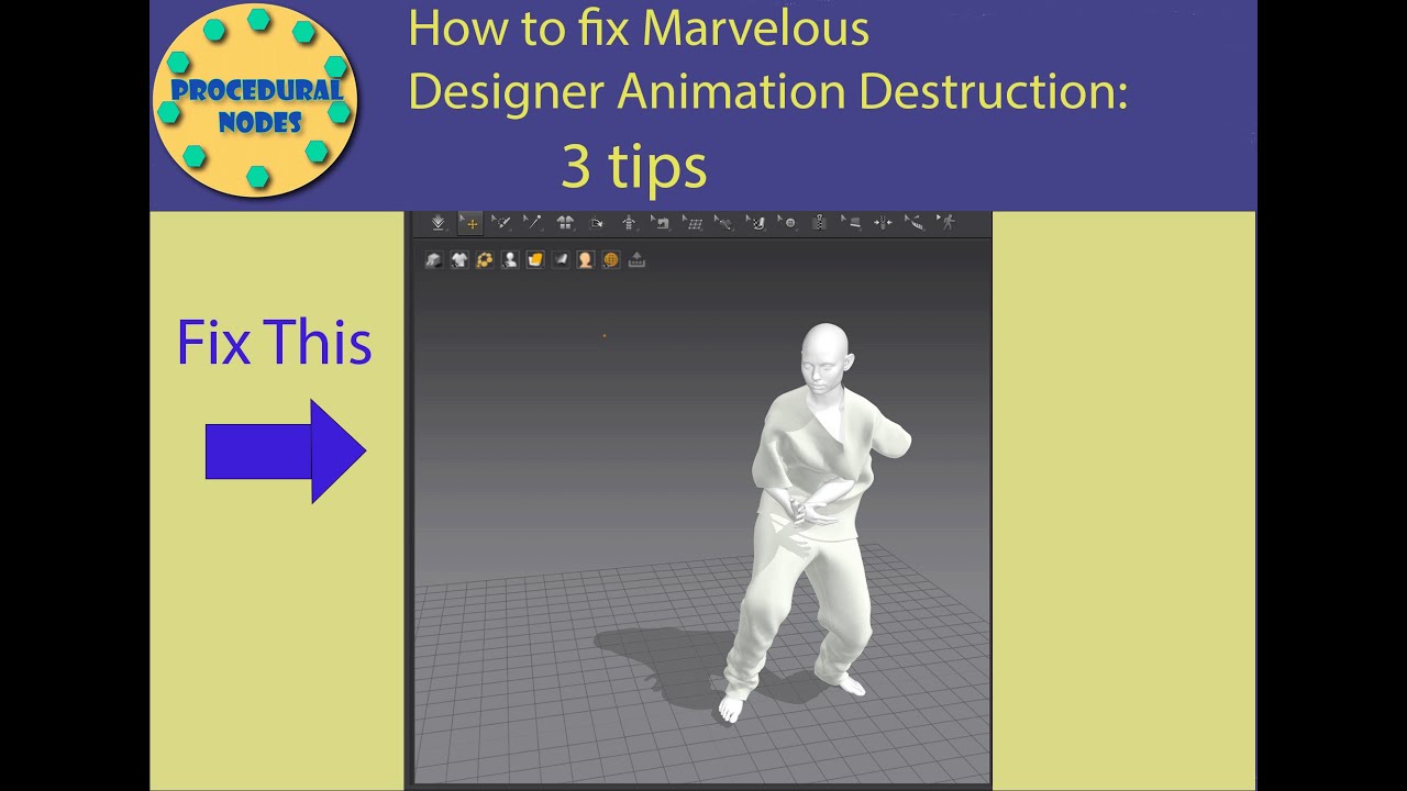 Marvelous Designer Animation Destruction - 3 Fix-It Tips - YouTube