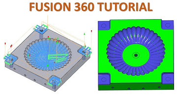 Fusion 360 Tutorial #89 | Mill 3D Mold & Die Toolpath Machining - CNC Programmer