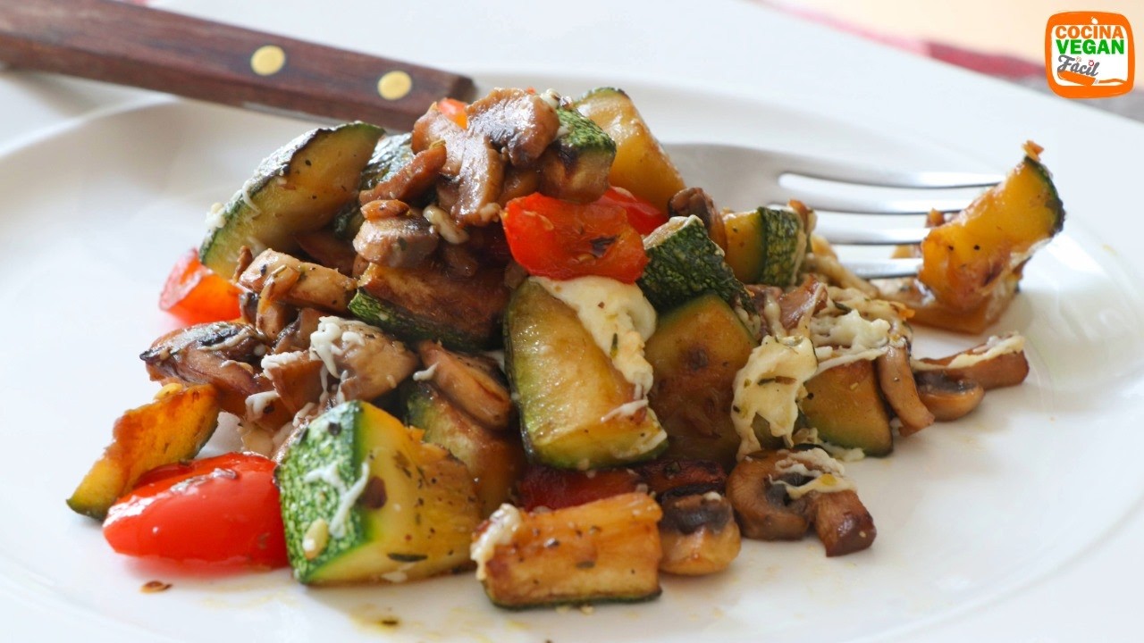¡MEJOR QUE LA CARNE! 🌮 Calabacitas con Champiñones y Queso (Estilo Alambre) 🤤