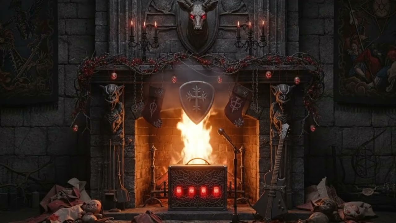 Mötley Crüe - Without You | Rock \u0026 Metal Yule Log 🔥🎸