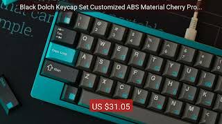 Black Dolch Keycap Set Customized ABS Material Cherry Profile MX Ke... — Top Rated 2026 | Buy Now!
