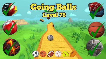 🏈Going Balls ; Super Speed Run Hard Walkthrough | Level 78 || los game || Arbaz Guru Gaming |