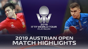Fan Zhendong vs Darko Jorgic | 2019 ITTF Austrian Open Highlights (R16)