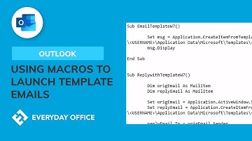 Launching Templates with Macros in Outlook
