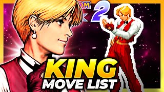 KING MOVE LIST - Capcom vs. SNK 2: Mark of  the Millenium 2001 (CVS2) screenshot 5