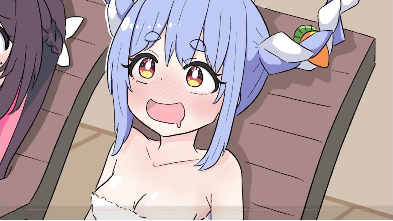 【手描き】ぺこらとサウナでととのいたいAZKi【ホロライブ切り抜き/兎田ぺこら/AZKi】