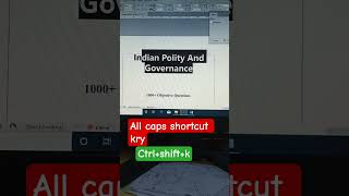 InDesign software me all caps shortcut key#indesigntutorial
