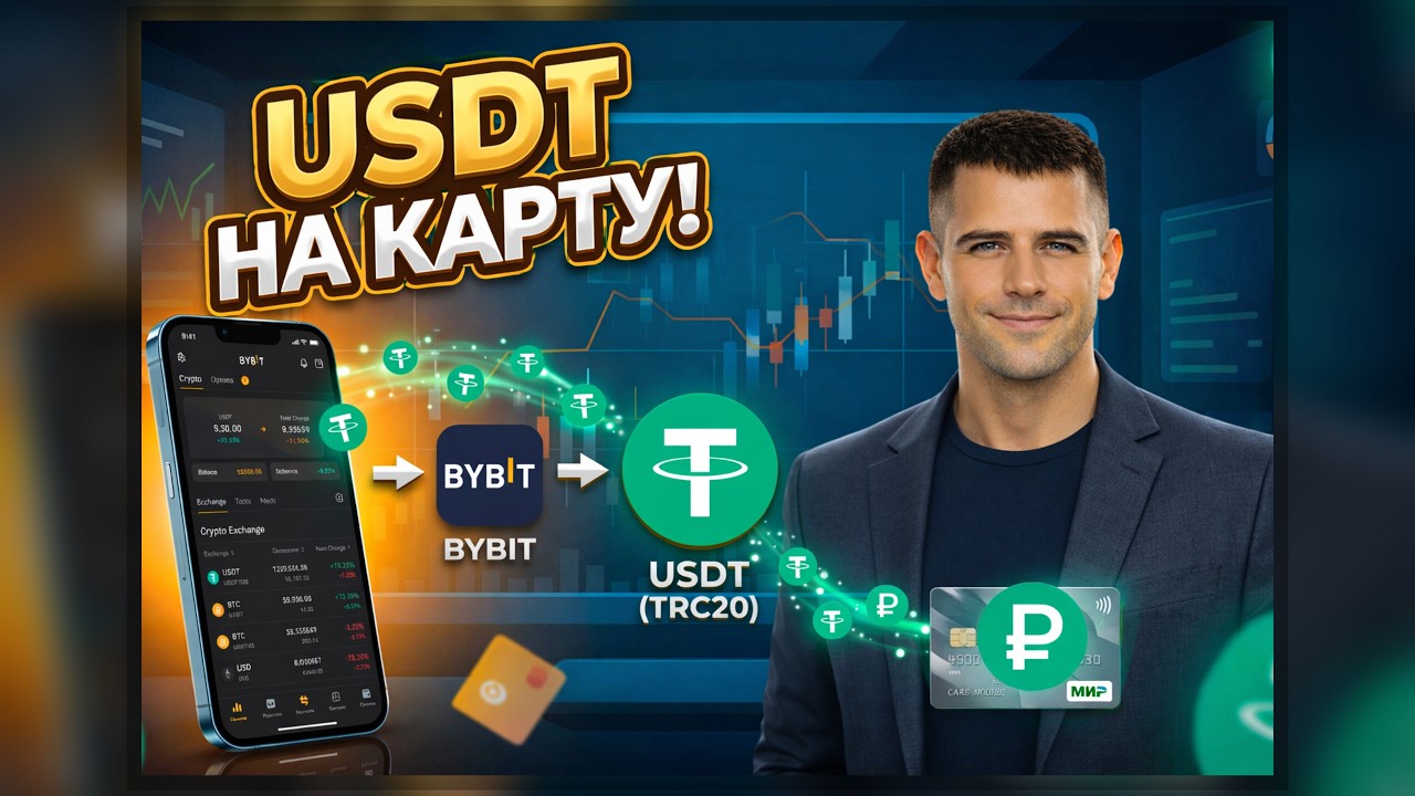 Как Вывести USDT с Bybit на Карту России в Рублях Без ФЗ 2026 | USDT TRC20