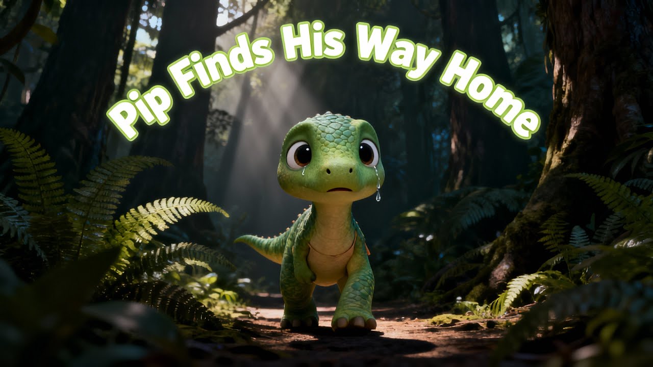 🦖 A Little Dino Gets Lost | Pip’s Big Adventure | Kids Animated Story 🦋