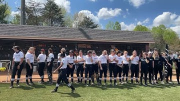 Tusculum Softball Senior Day Ceremony (vs. UVA Wise - 4-18-21)