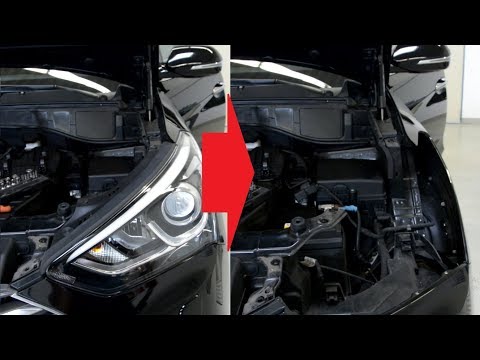 Headlights removal hyundai santa fe 2016