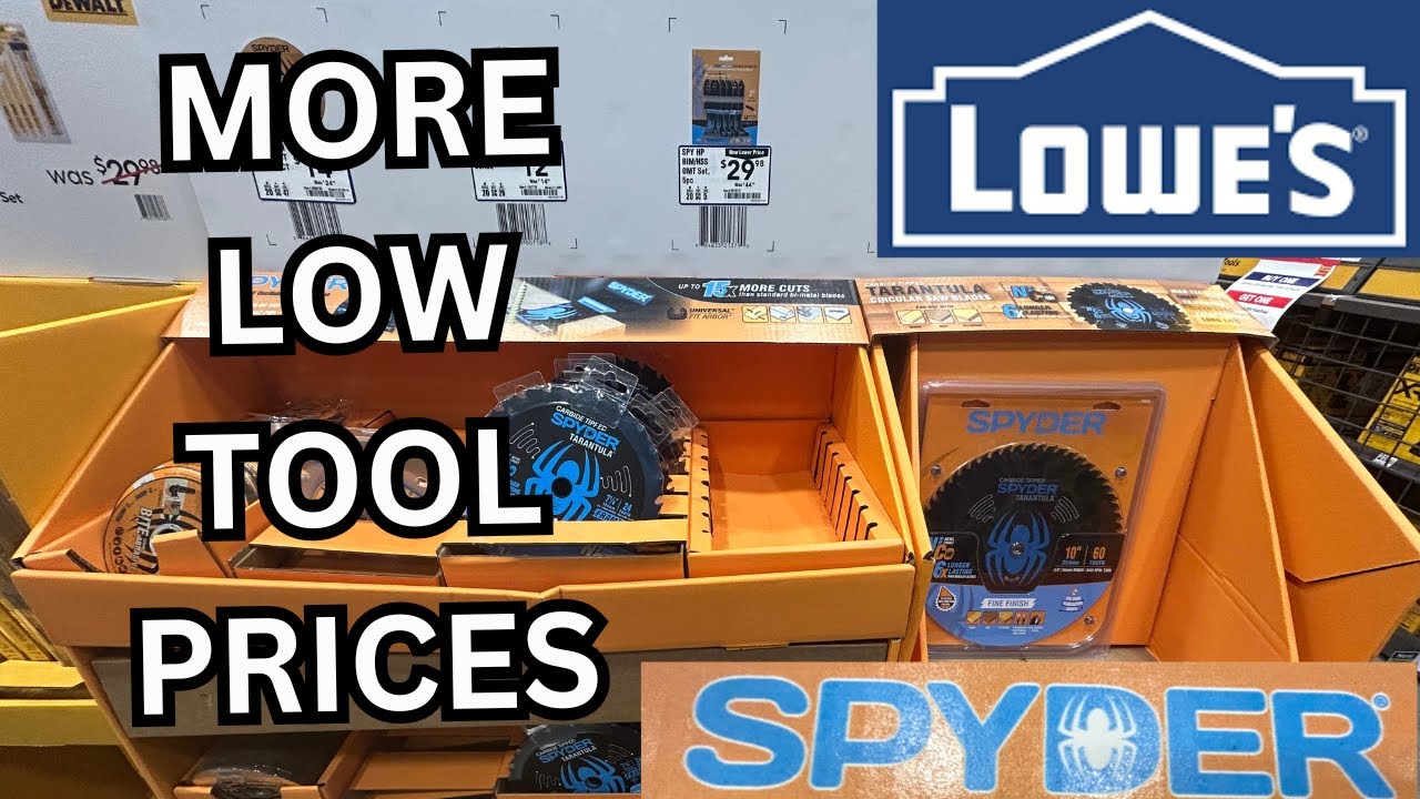 Shopping Lowes Spyder Blades / Bits Tool Sale HIGH DEF Christmas Deals Amazing Finds & Low Prices