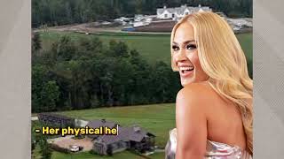 Carrie Underwood's Tennessee farm life is taking a toll on her physical health due to constant work,