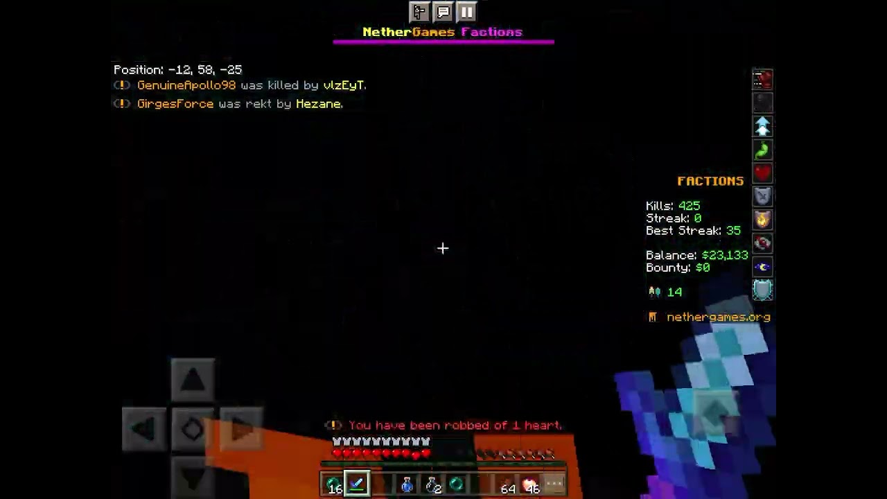 Nether games gank level 10000