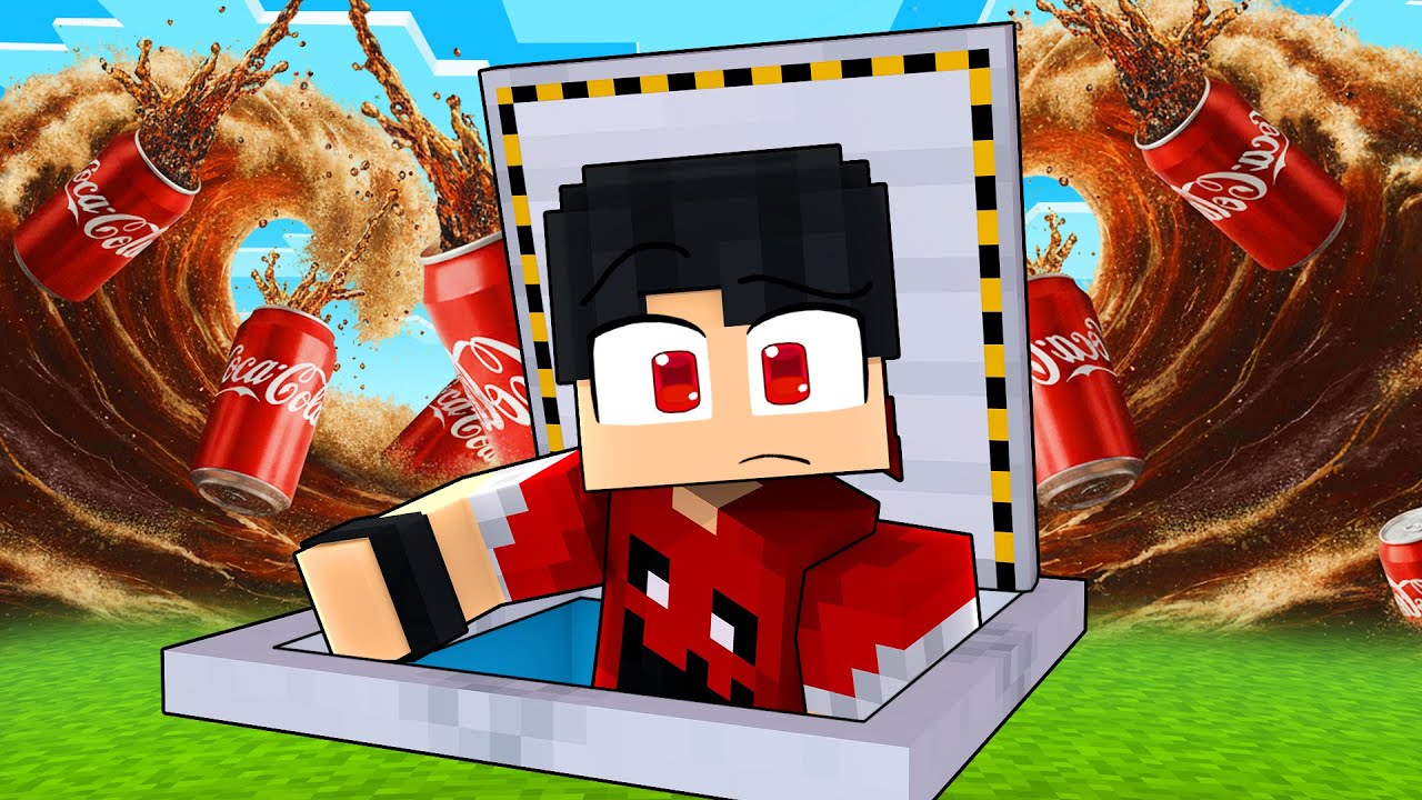 BASE 100% SEGURA vs TSUNAMI DE COCA COLA no Minecraft