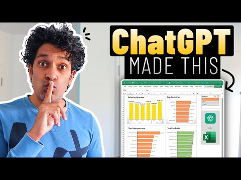 DON'T tell my boss, but ChatGPT made this Excel dashboard 🤫