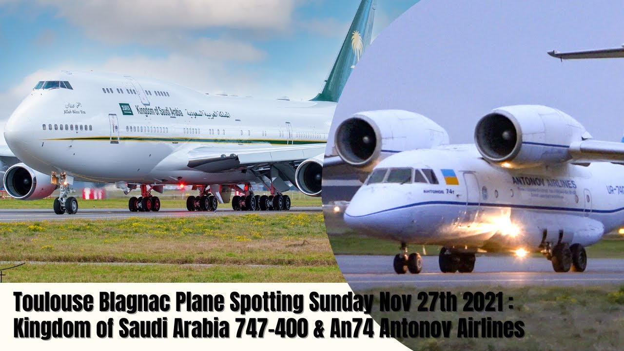 KINGDOM of SAUDI ARABIA Saudi Arabia Royal Flight Boeing 747-400 New Livery+Antonov Airlines An74
