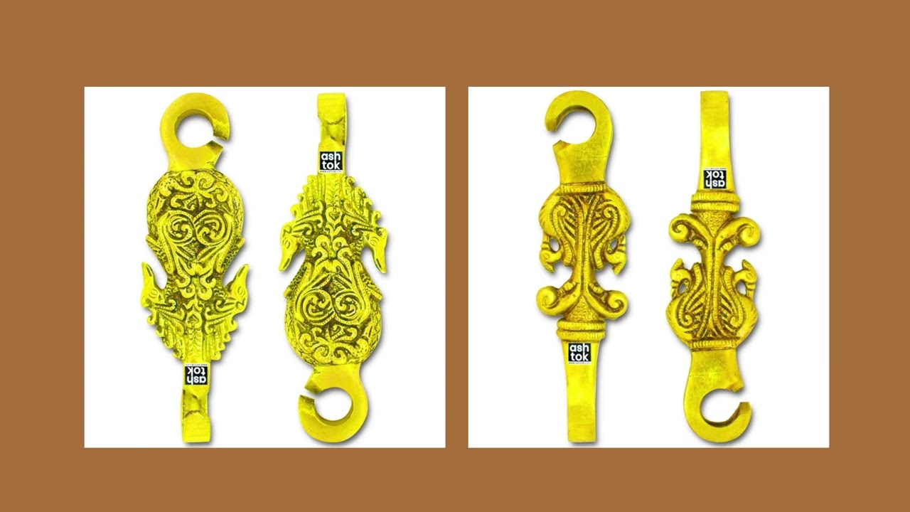 Buy Brass Jhula Swing Chain | Wooden Swing with Brass Chain Set at Ashtok