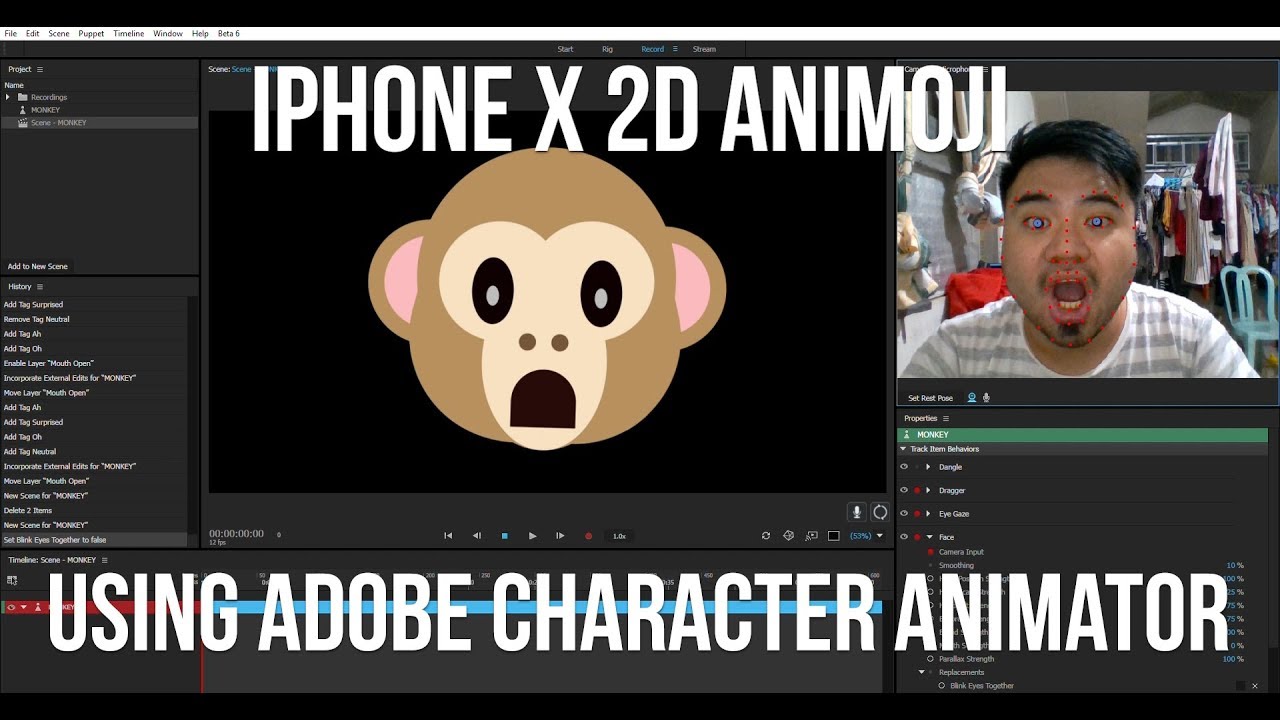 iPhone X 2D ANIMOJI Using Adobe Illustrator and Character Animator