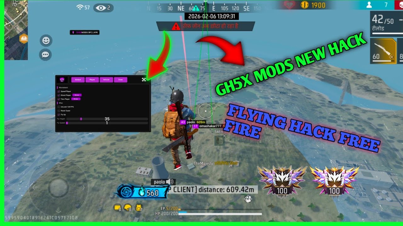 GH5X MODS NEW HACK FREE FIRE MAX KAISE KAREN FLYING HACK MILEGA OOR AM KIL MILEGA HACK FREE FIRE 
