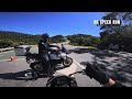 Tiny Triumph triple outruns mighty BMW GSAs (4K Freedom Feel)