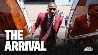 Michael Penix Jr. arrives in Atlanta | 2024 NFL Draft