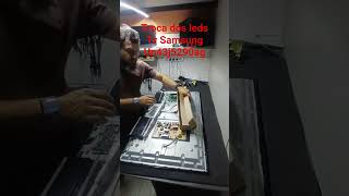 como troca led tv Samsung