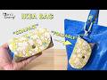IKEA Bag → Compact & Foldable ✂️ Easy Sewing Hack #ikeabag #ikeahack #sewing #diy #upcycle