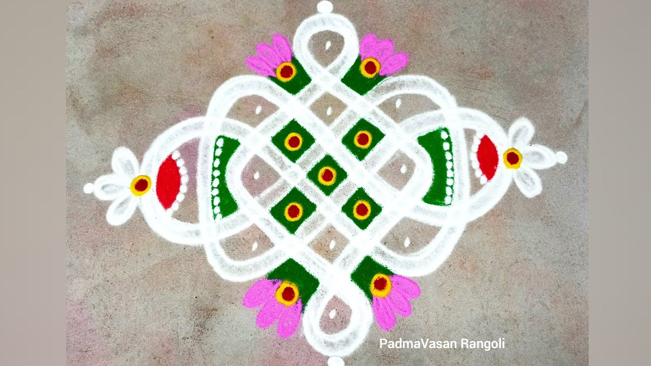 5*1Dot⭐Mini Kolam⭐Easy Appartment muggu⭐Simple Unique and Beautiful Rangoli⭐Traditional⭐Fridaymuggu